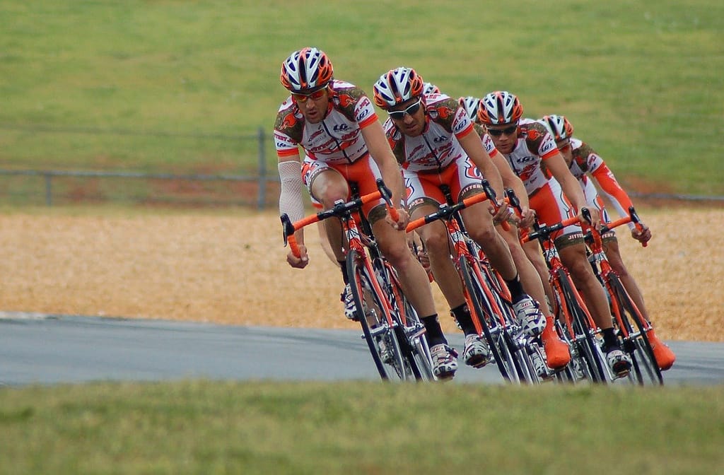 action, athletes, cyclists